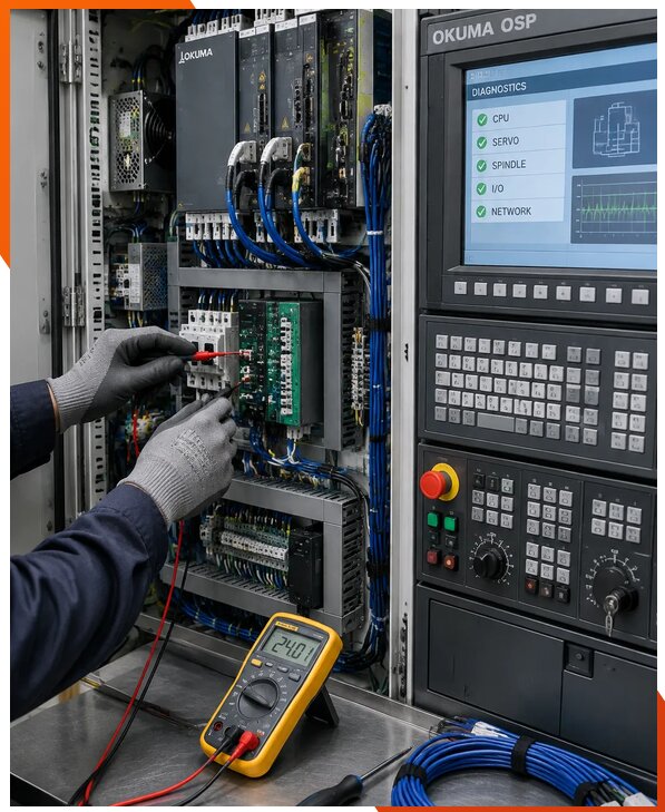 Ремонт систем ЧПУ Okuma OSP в Первоуральске